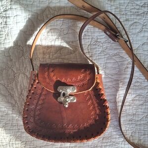 Mexican Small Leather Crossbody Purse